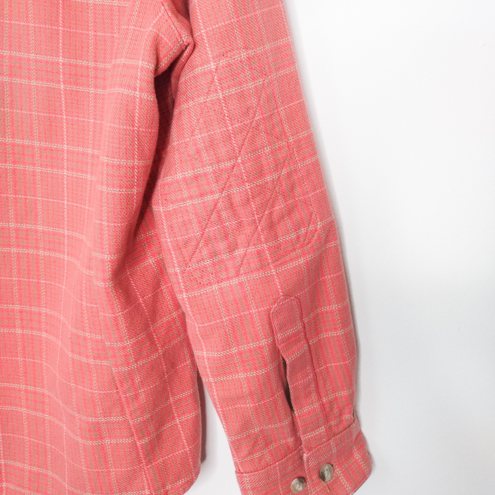 Columbia Plaid Button Down Shacket, Medium - image 4